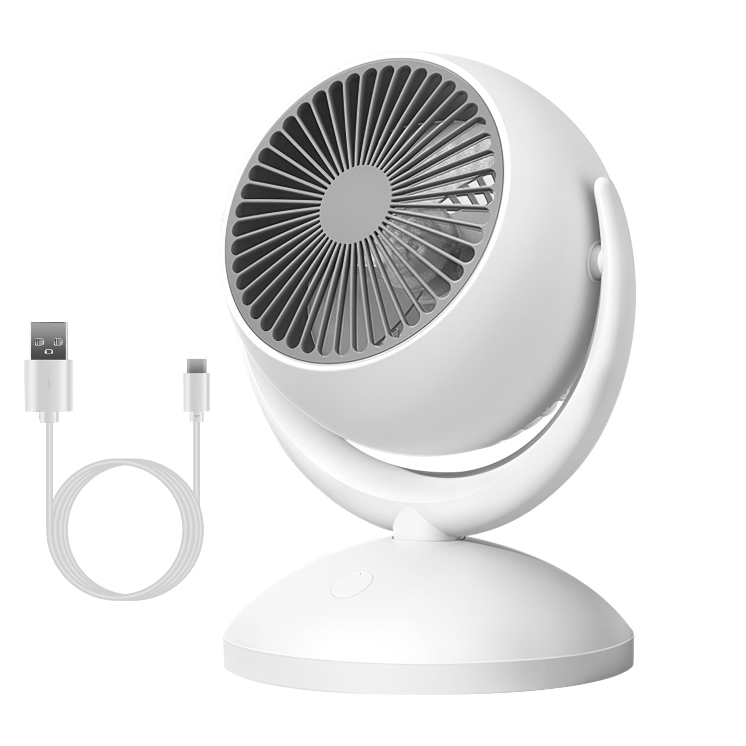 iMounTEK Rechargeable Desk Fan, 4-Speed Quiet Oscillating Fan
